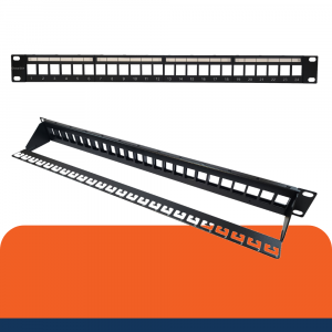 1U 24 Port Unshielded Modular Patch Panel Empty-image